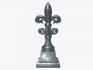 sculptured lily statuette 3D Model