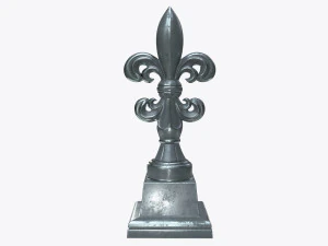 sculptured lily statuette 3D Model