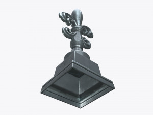 sculptured lily statuette 3D Model