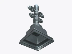 sculptured lily statuette 3D Model