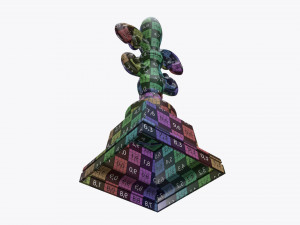 sculptured lily statuette 3D Model