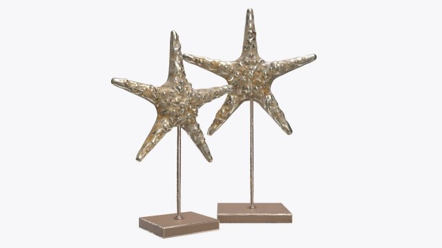 sculptured sea star statuette 3D 모델 .c4d .max .obj .3ds .fbx .stl .blend 