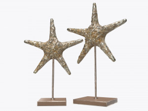 sculptured sea star statuette 3D 모델