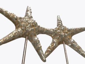 sculptured sea star statuette 3D Model