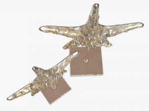 sculptured sea star statuette 3D 모델