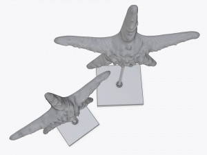 sculptured sea star statuette 3D 모델