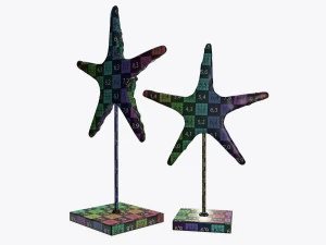 sculptured sea star statuette 3D Model