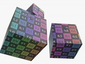 old stylized wooden box with lock Modelo 3D