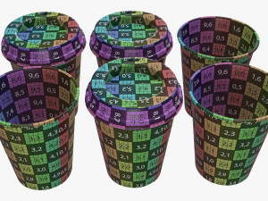 biodegradable medium coffee cup cardboard lid with holder Modèle 3D