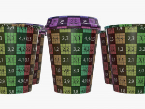 biodegradable medium coffee cup cardboard lid with holder Modèle 3D