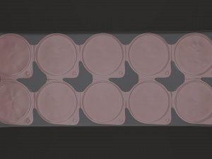 coffee creme jars sealed in transparent wrap mock-up 3D 模型