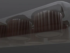 coffee creme jars sealed in transparent wrap mock-up 3D Model