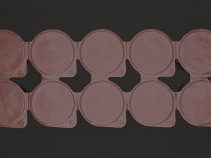 coffee creme jars sealed in transparent wrap mock-up 3D 模型