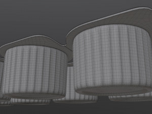 coffee creme jars sealed in transparent wrap mock-up 3D 模型