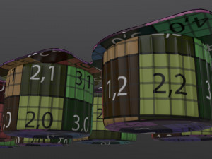 coffee creme jars sealed in transparent wrap mock-up 3D 模型