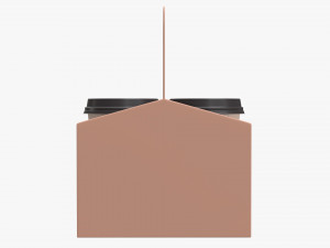 disposable paper coffee cup plastic lid and holder 01 3D Модель