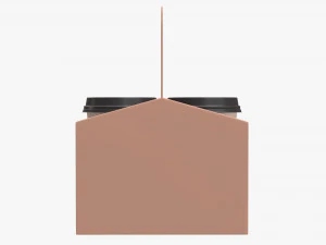 disposable paper coffee cup plastic lid and holder 01 3D Model
