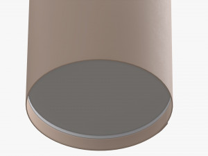 disposable paper coffee cup plastic lid and holder 01 3D Модель