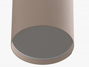 disposable paper coffee cup plastic lid and holder 01 3D Model