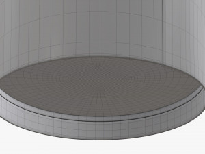 disposable paper coffee cup plastic lid and holder 01 3D Модель