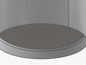 disposable paper coffee cup plastic lid and holder 01 3D Model
