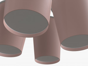 disposable paper coffee cup plastic lid and holder 02 3D Model