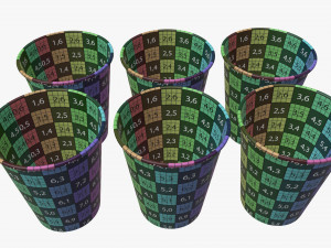 disposable paper coffee cup plastic lid and holder 02 3D Model