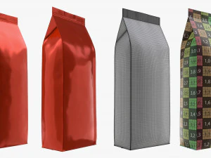 coffee foil craft paper package pack 3D Model