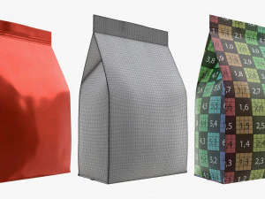 coffee foil craft paper package pack 3D Model