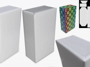 coffee foil craft paper package pack 3D Model
