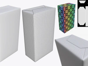 coffee foil craft paper package pack 3D Model