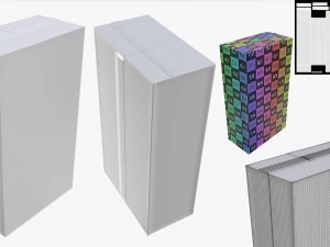 coffee foil craft paper package pack 3D Model