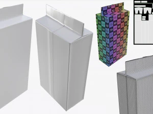 coffee foil craft paper package pack 3D Model