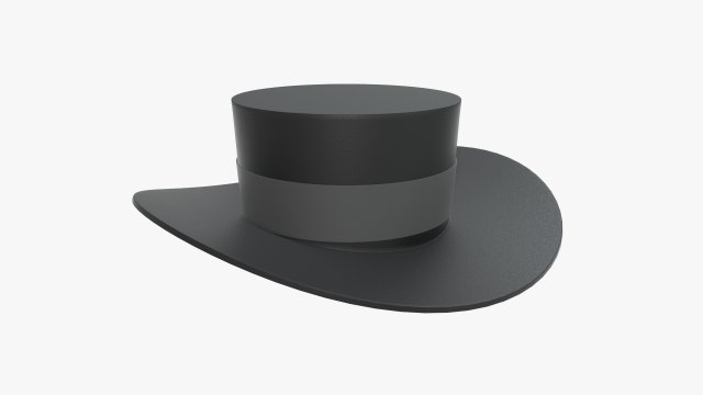 hat black 3D मॉडल .c4d .max .obj .3ds .fbx .stl .blend 