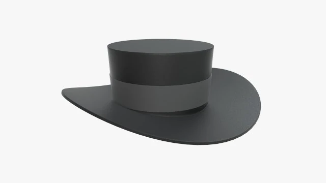 帽子黒 3Dモデル .c4d .max .obj .3ds .fbx .stl .blend 