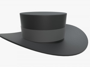 hat black 3D मॉडल