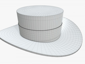 hat black 3D मॉडल