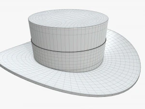 帽子黒 3Dモデル