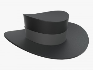 hat black 02 3D Model