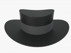 hat black 02 Model 3D