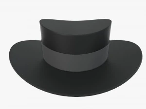 hat black 02 3D Model