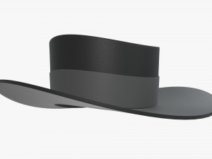 hat black 02 Model 3D