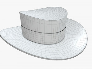 hat black 02 Model 3D