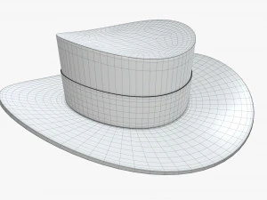 hat black 02 3D Model