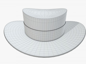 hat black 02 Model 3D