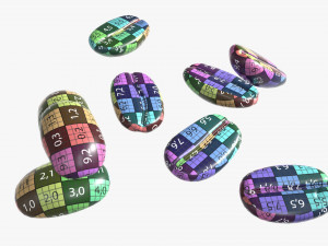 roasted coffee beans on ground 3D 모델