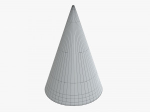 party hat yellow with golden stripes 01 Modelo 3D