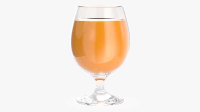 glass pokal with orange juice 3D मॉडल .c4d .max .obj .3ds .fbx .stl .blend 