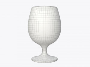 glass pokal with orange juice 3D मॉडल