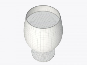 glass pokal with orange juice 3D मॉडल